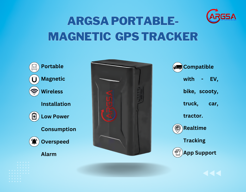 Argsa Portable Magnetic GPS Tracker